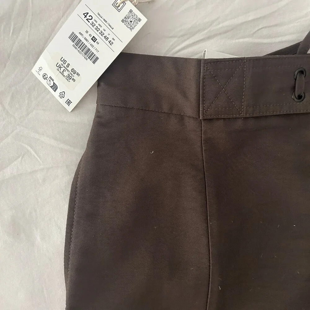 Flowy Drawstring Pants | Chocolate - Picture 4 of 6